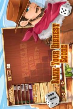 Wild West Farkle - Dice Free游戲截圖3