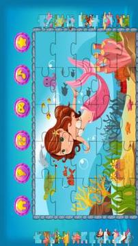Mermaid Puzzle for Kids游戲截圖5