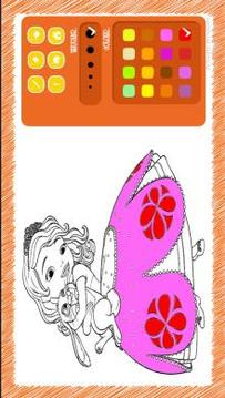 Little Princes Sofia coloring游戲截圖2