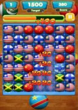 Flag Match Link Puzzle游戲截圖1