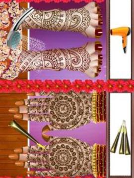 Indian Wedding Dressup Makeup Salon游戲截圖2