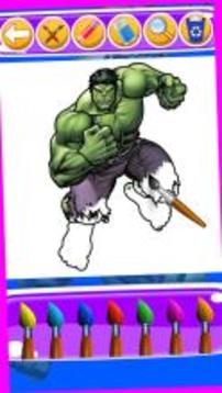 How to Color? Incredible Superhero Coloring Games游戲截圖1