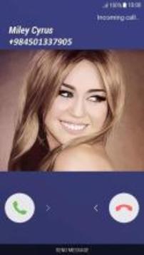 Fake Call Miley Cyrus游戲截圖1