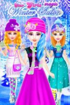 Star Girls Magic Winter Salon游戲截圖1