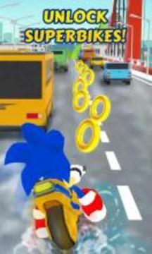 Sonic Subway Moto Rush游戲截圖2