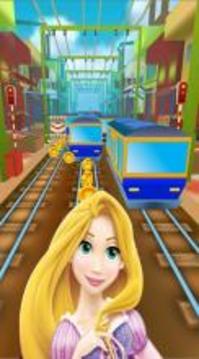 Princess Rapunzel Subway City Run游戲截圖2