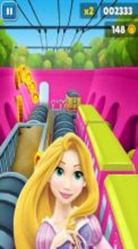 Princess Rapunzel Subway City Run游戲截圖4