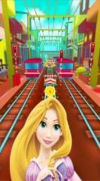 Princess Rapunzel Subway City Run游戲截圖1
