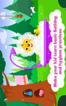 Animal Bathing Time : Bath Time Game for Kids游戲截圖2