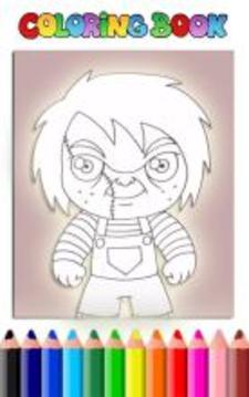 Killer Chucky Coloring Game游戲截圖5