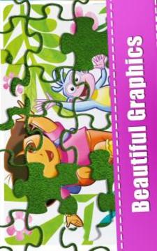 Puzzle Kids Dora Girls游戲截圖1