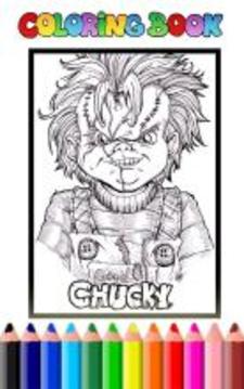 Killer Chucky Coloring Game游戲截圖1