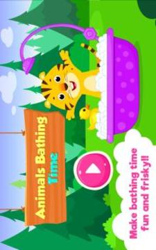 Animal Bathing Time : Bath Time Game for Kids游戲截圖1