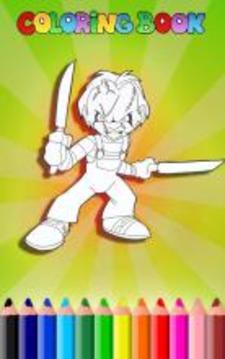 Killer Chucky Coloring Game游戲截圖2