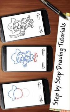 Drawing App Pirates Ships and Weapons游戲截圖2