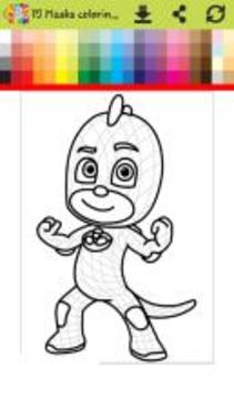 How to color Pj with mask ( painting games Pj )游戲截圖4