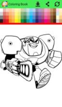 Coloring Pages for Titans Go游戲截圖2