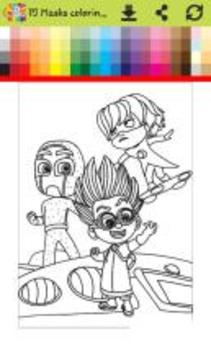 How to color Pj with mask ( painting games Pj )游戲截圖5