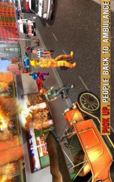 Fire Fighter Truck Real City Heroes游戲截圖1