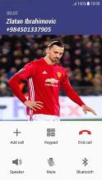 Fake Call Zlatan Ibrahimovic游戲截圖2