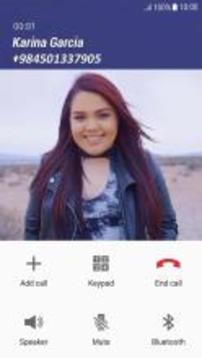 Fake Call Karina Garcia游戲截圖2