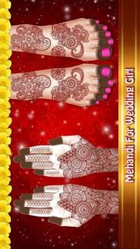 Indian Bride Mehandi Salon游戲截圖3