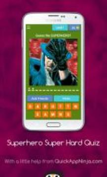 Superhero Super Hard Quiz游戲截圖1