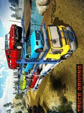 OffRoad Car Transporter Trailer Truck Game游戲截圖3