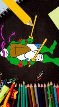 Coloring Game: for Draw Turtle Ninja游戏截图5