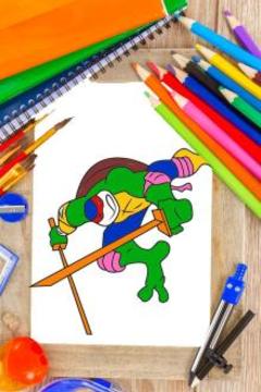Coloring Game: for Draw Turtle Ninja游戏截图2