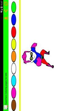 superheros coloring pages book for kids游戲截圖1