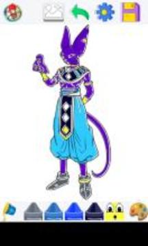 Goku super saiyan coloring游戲截圖5