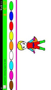 superheros coloring pages book for kids游戲截圖4