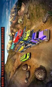 OffRoad Car Transporter Trailer Truck Game游戲截圖1