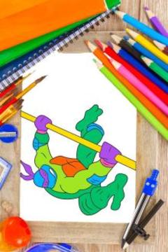 Coloring Game: for Draw Turtle Ninja游戏截图3