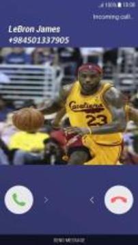 Fake Call LeBron James游戲截圖1