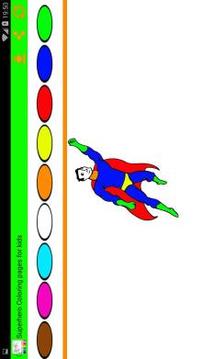 superheros coloring pages book for kids游戲截圖3