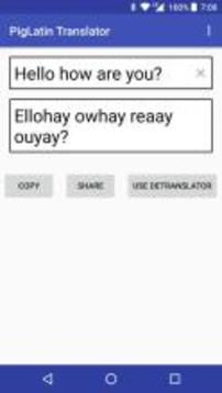 Pig Latin Translator/Detranslator游戲截圖1