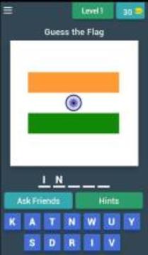Guess The Flag- World Flag Quiz游戲截圖1