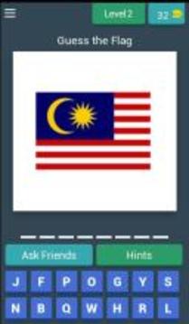 Guess The Flag- World Flag Quiz游戏截图3