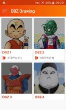 How to draw Dragon Ball Z Characters (DBZ Games)游戲截圖2