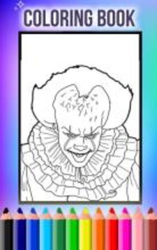 How To Color Pennywise IT (Pennywise Coloring)游戲截圖3