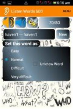 Listen Words (聽(tīng)英語(yǔ)。)游戲截圖4