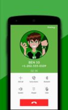 Ben 10 Fake Calling Simulator游戲截圖2