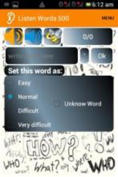 Listen Words (聽(tīng)英語(yǔ)。)游戲截圖1