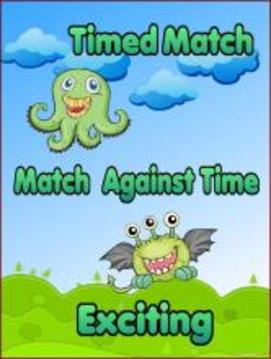 Monster Match Link Kids Game游戲截圖2