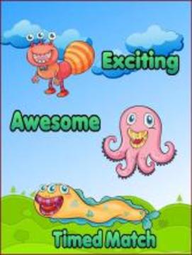 Monster Match Link Kids Game游戲截圖3