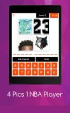 4 Pics 1 NBA Player游戏截图3