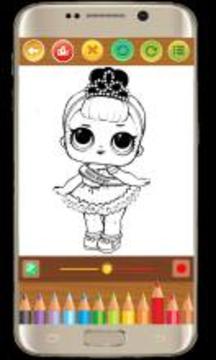 coloring book for daw Dolls Surprise游戲截圖3