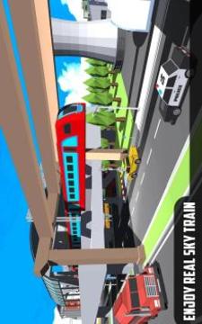 Sky Train Simulator : Elevated Train Driving游戲截圖1